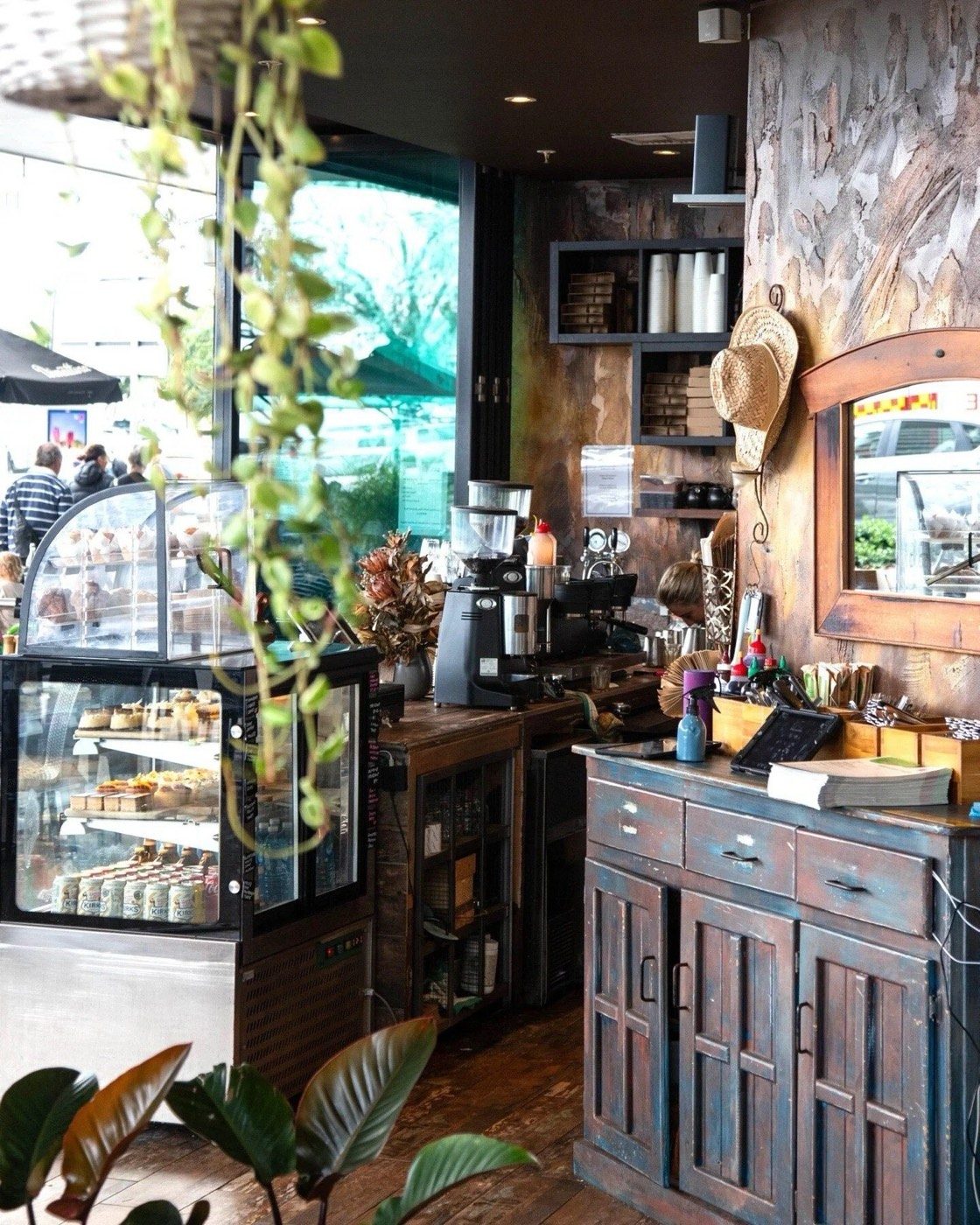 Inside Haig Street Kirra — the coffee bar and cabinet