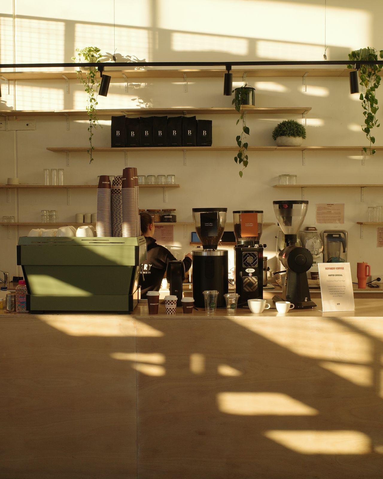 Inside Refinery Coffee in Currumbin — a Suede cafe partner